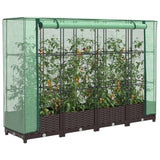 Vidaxl Planter zvednutý s kashoes 160x40x123 cm Rattanlook