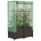 Vidaxl Planter zvednutý s kashoes 80x40x138 cm Rattanlook