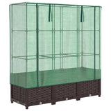 Vidaxl Planter zvednutý s kashoes 120x40x138 cm Rattanlook