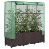 Vidaxl Planter zvednutý s kashoes 120x40x138 cm Rattanlook
