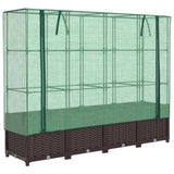 Zvednuto se pěstitelem vidaxl s kashoes 160x40x138 cm Rattanlook