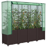 Vidaxl Planter zvednutý s kashoes 160x40x153 cm Rattanlook