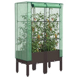 Vidaxl Planter zvednutý s kashoes 80x40x140 cm Rattanlook