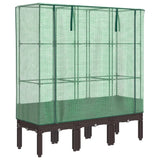 Vidaxl Planter zvednutý s kashoes 120x40x140 cm Rattanlook