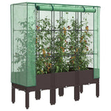 Vidaxl Planter zvednutý s kashoes 120x40x140 cm Rattanlook