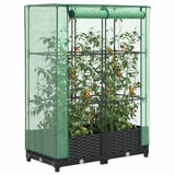 Vidaxl Planter élevé avec Kashoes 80x40x123 cm Rattanlook