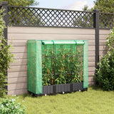 Vidaxl Planter zvednutý s kashoes 120x40x123 cm Rattanlook