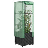 VidaXL Planter raised with Kashoes 40x40x139 cm Rattanlook
