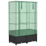 Vidaxl Planter zvednutý s kashoes 80x40x138 cm Rattanlook