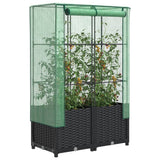 Vidaxl Planter zvednutý s kashoes 80x40x138 cm Rattanlook