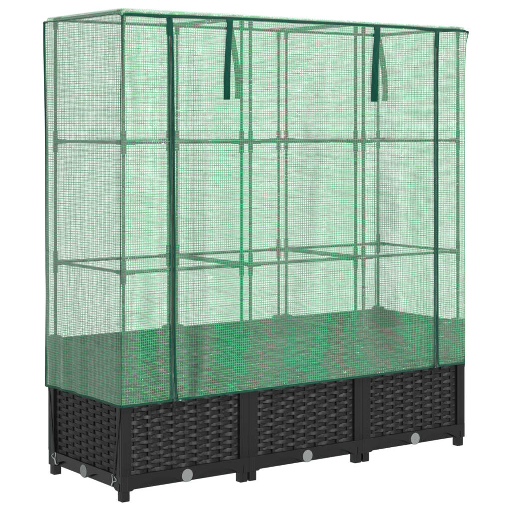 Vidaxl Planter zvednutý s kashoes 120x40x138 cm Rattanlook
