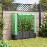 Vidaxl Planter zvednutý s kashoes 120x40x138 cm Rattanlook