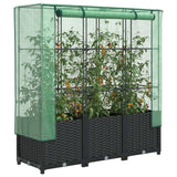 Vidaxl Planter zvednutý s kashoes 120x40x138 cm Rattanlook