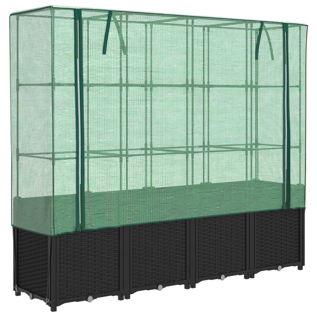 Vidaxl Planter zvednutý s kashoes 160x40x153 cm Rattanlook