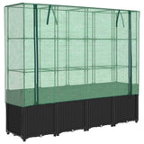Vidaxl Planter zvednutý s kashoes 160x40x153 cm Rattanlook