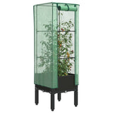 Vidaxl Planter zvednutý s kashoes 40x40x140 cm Rattanlook