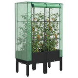 Vidaxl Planter élevé avec Kashoes 80x40x140 cm Rattanlook