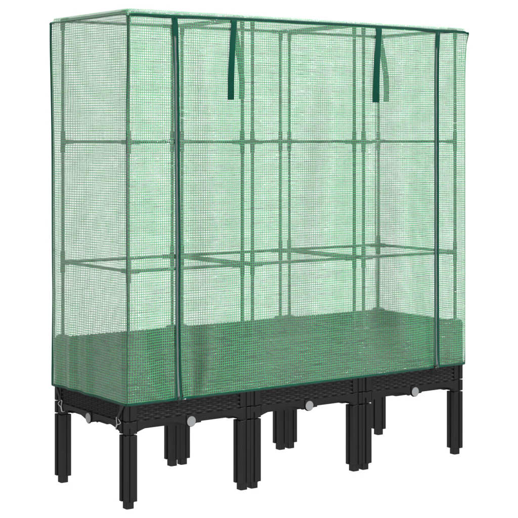 Vidaxl Planter zvednutý s kashoes 120x40x140 cm Rattanlook
