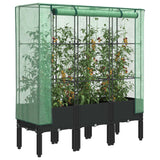 Vidaxl Planter zvednutý s kashoes 120x40x140 cm Rattanlook