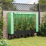 Zvednuto se pěstu Vidaxl s kashoes 160x40x140 cm Rattanlook
