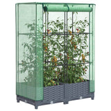 Vidaxl Planter élevé avec Kashoes 80x40x123 cm Rattanlook