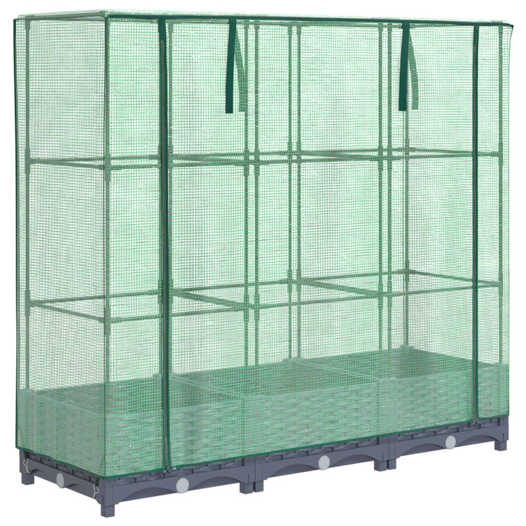 Vidaxl Planter zvednutý s kashoes 120x40x123 cm Rattanlook