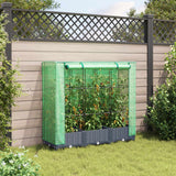 Vidaxl Planter zvednutý s kashoes 120x40x123 cm Rattanlook