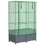 Vidaxl Planter zvednutý s kashoes 80x40x138 cm Rattanlook