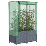 Vidaxl Planter zvednutý s kashoes 80x40x138 cm Rattanlook