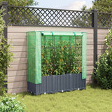 Vidaxl Planter élevé avec Kashoes 120x40x138 cm Rattanlook
