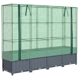 Vidaxl Planter élevé avec Kashoes 160x40x138 cm Rattanlook