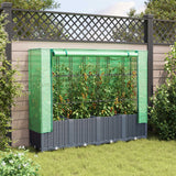 Vidaxl Planter élevé avec Kashoes 160x40x138 cm Rattanlook