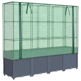 Vidaxl Planter zvednutý s kashoes 160x40x153 cm Rattanlook