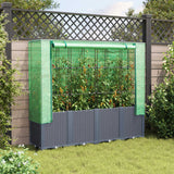 Vidaxl Planter zvednutý s kashoes 160x40x153 cm Rattanlook