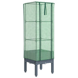 Vidaxl Planter zvednutý s kashoes 40x40x140 cm Rattanlook
