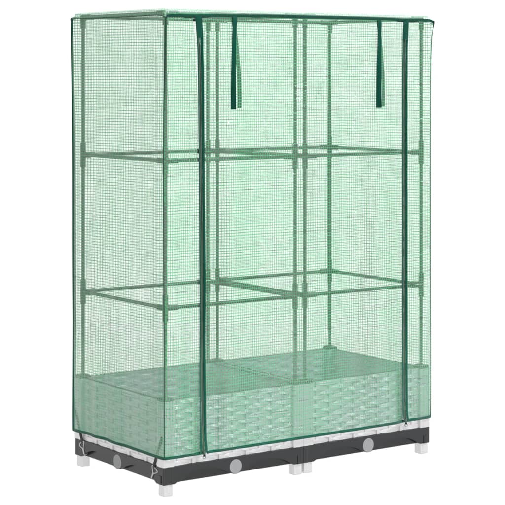 Vidaxl Planter élevé avec Kashoes 80x40x123 cm Rattanlook