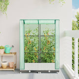 Vidaxl Planter élevé avec Kashoes 80x40x123 cm Rattanlook