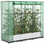 Vidaxl Planter zvednutý s kashoes 120x40x123 cm Rattanlook