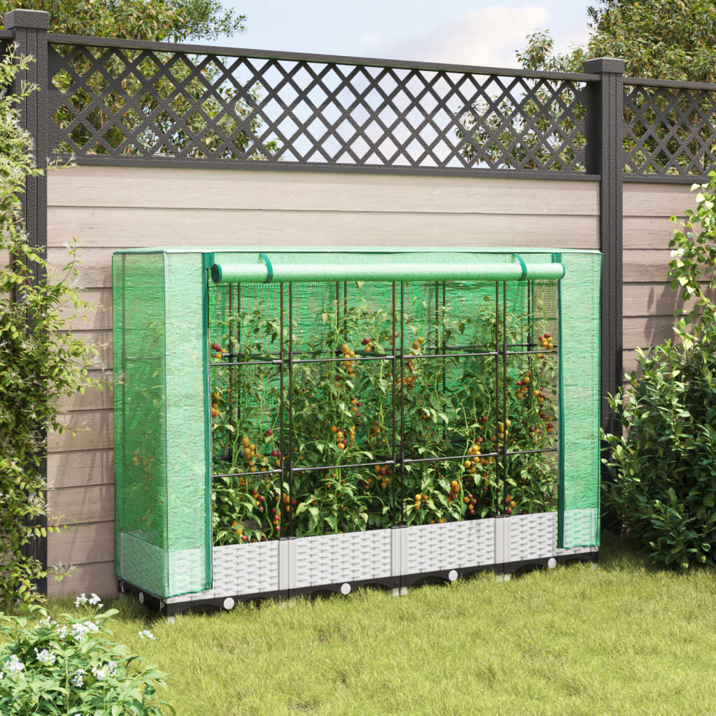 Vidaxl Planter zvednutý s kashoes 160x40x123 cm Rattanlook