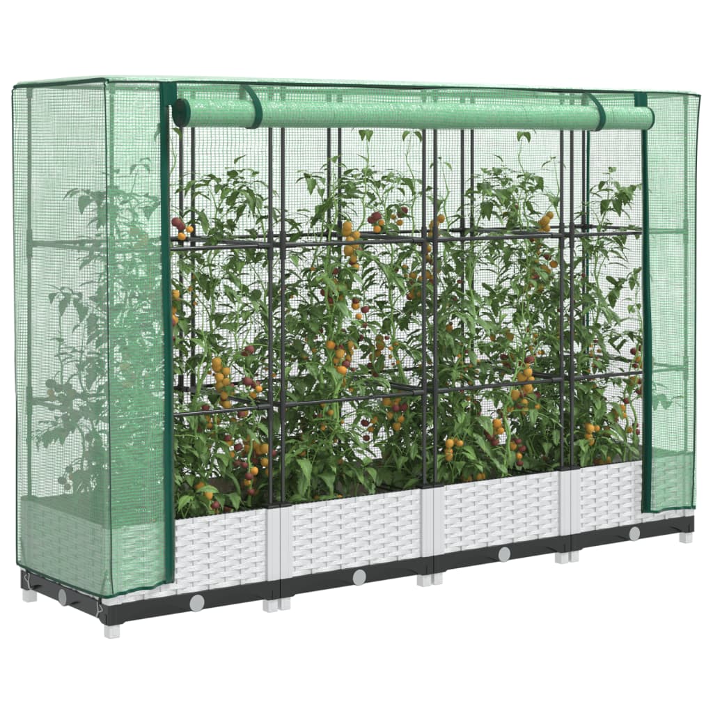 Vidaxl Planter zvednutý s kashoes 160x40x123 cm Rattanlook