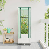 Vidaxl Planter élevé avec Kashoes 40x40x139 cm Rattanlook