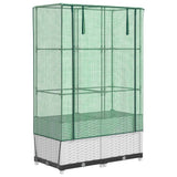 Vidaxl Planter zvednutý s kashoes 80x40x138 cm Rattanlook