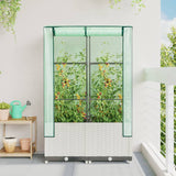 Vidaxl Planter zvednutý s kashoes 80x40x138 cm Rattanlook
