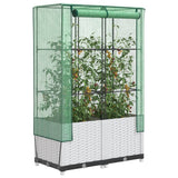 Vidaxl Planter zvednutý s kashoes 80x40x138 cm Rattanlook