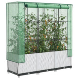 Vidaxl Planter élevé avec Kashoes 120x40x138 cm Rattanlook
