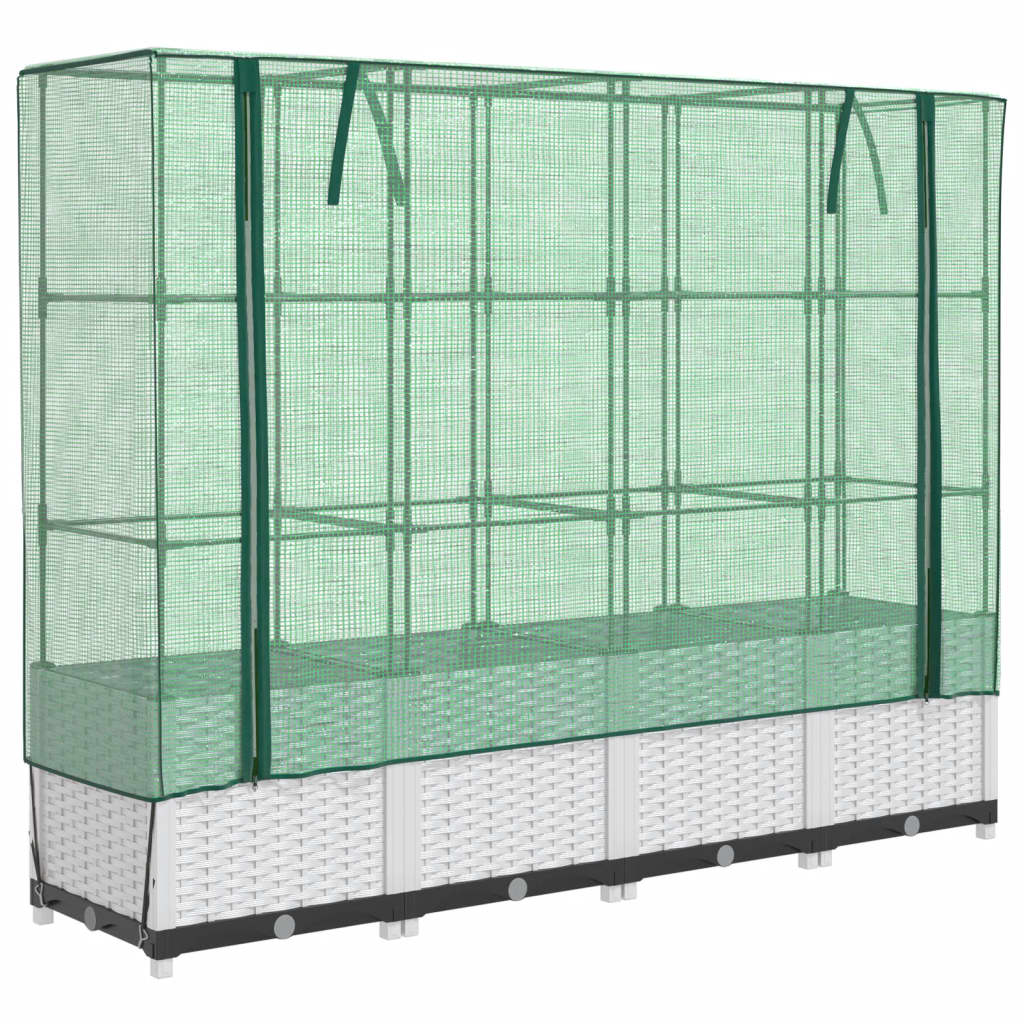 Vidaxl Planter élevé avec Kashoes 160x40x138 cm Rattanlook