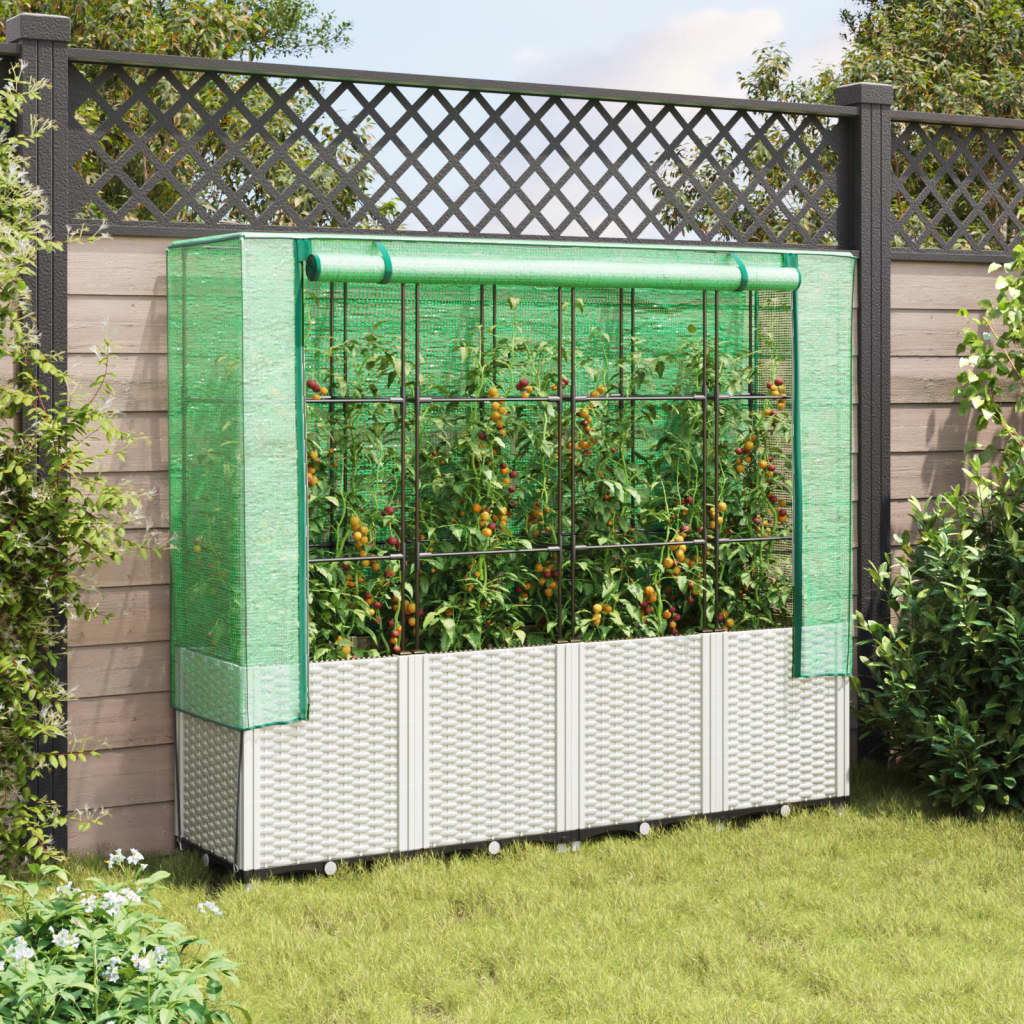 Vidaxl Planter zvednutý s kashoes 160x40x153 cm Rattanlook