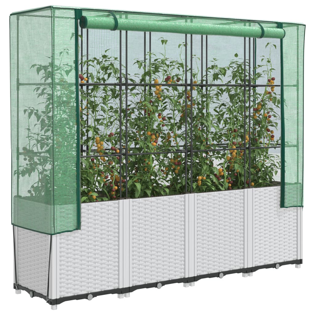 Vidaxl Planter zvednutý s kashoes 160x40x153 cm Rattanlook