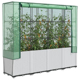 Vidaxl Planter zvednutý s kashoes 160x40x153 cm Rattanlook