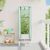 Vidaxl Planter zvednutý s kashoes 40x40x140 cm Rattanlook
